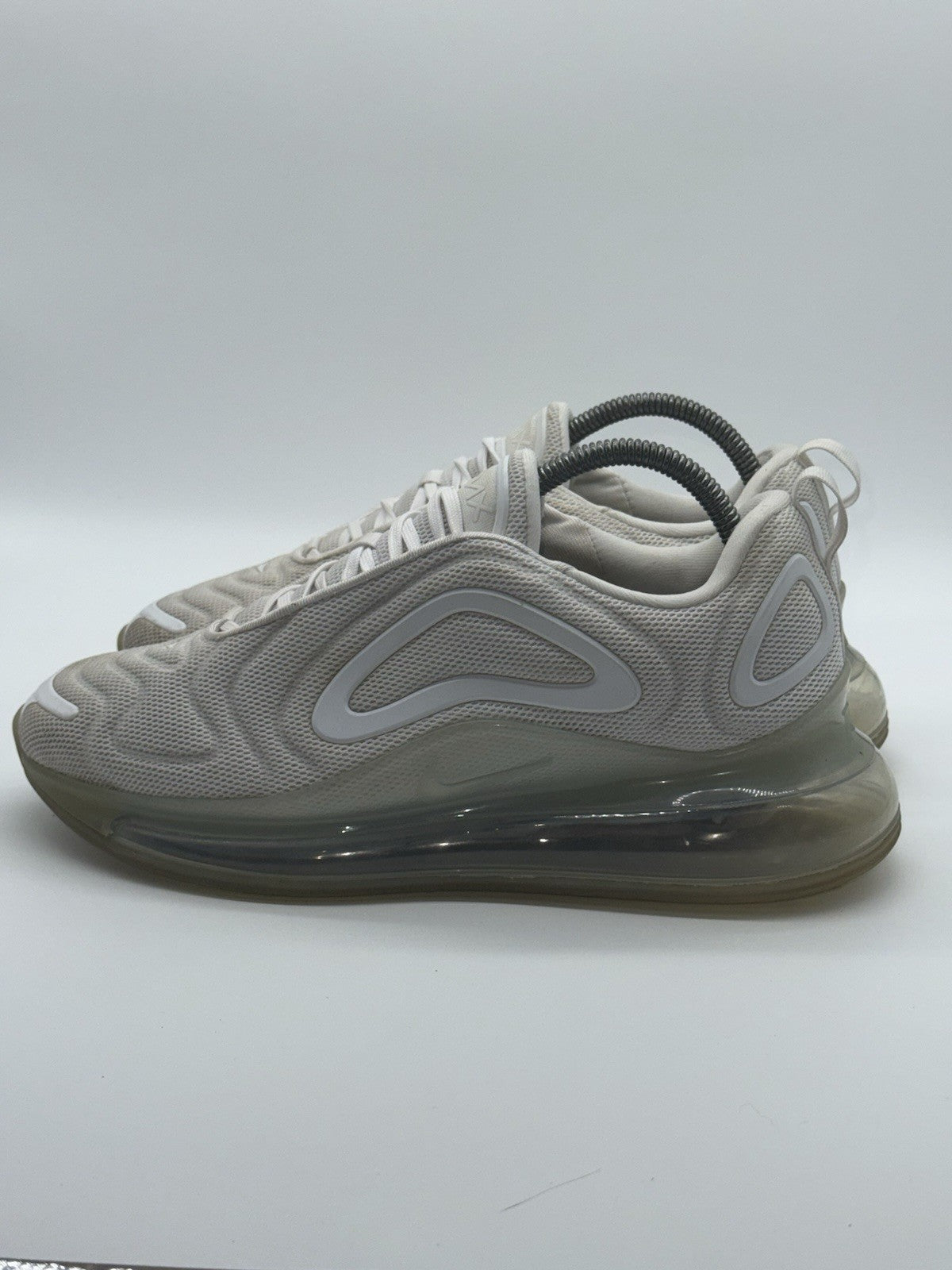 Nike Air Max 720 White Metallic Platinum Trainers Size UK 7.5 (AO2924-100)