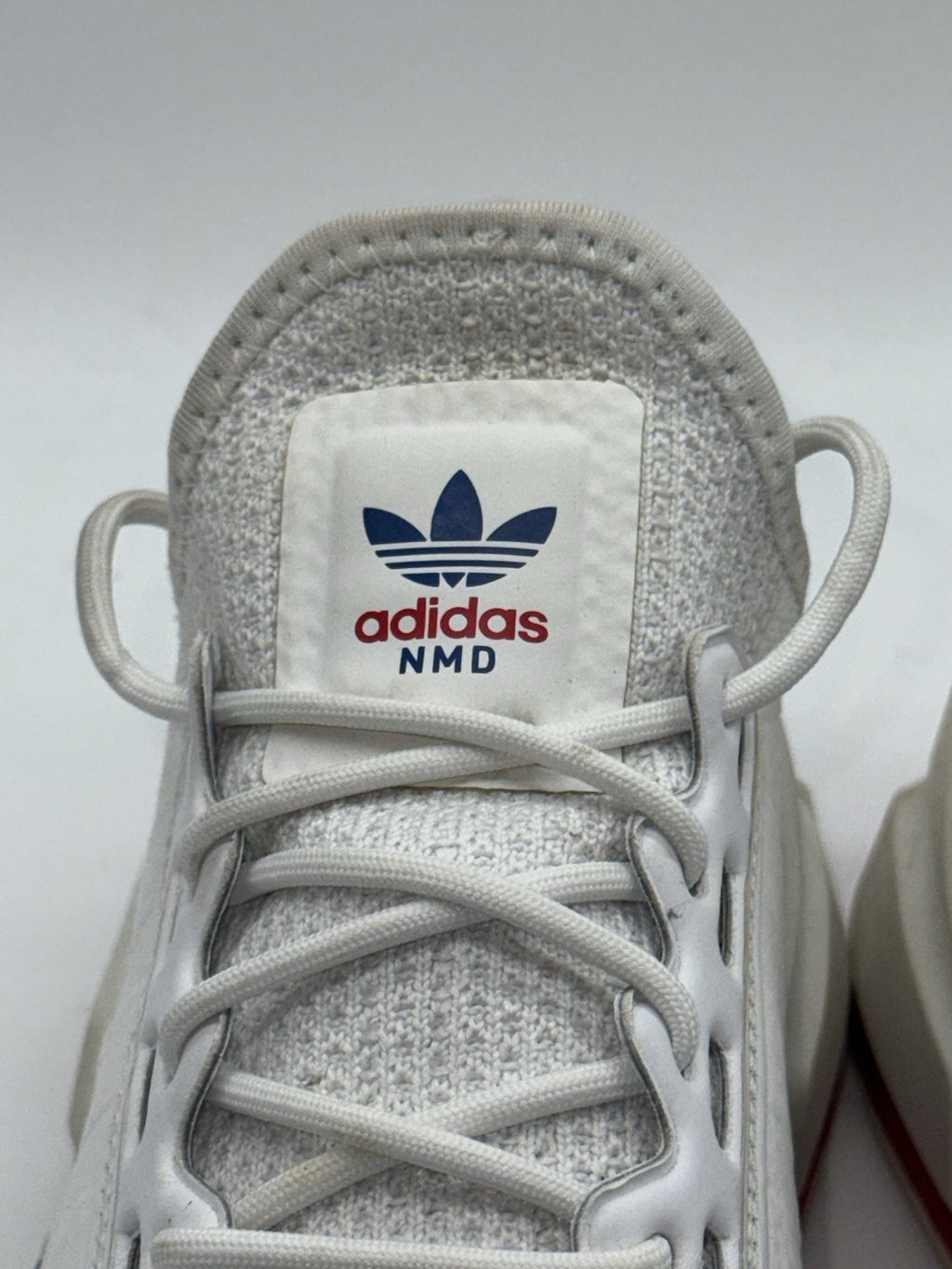 Adidas NMD R1 V2 White x Lush Red x Blue UK Size 7.5 FX4148