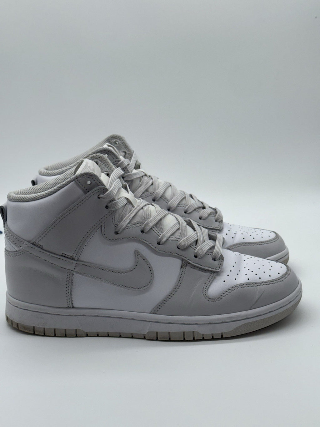 Nike Dunk High Retro White Vast Grey - Size UK 6 (DD1399-100)