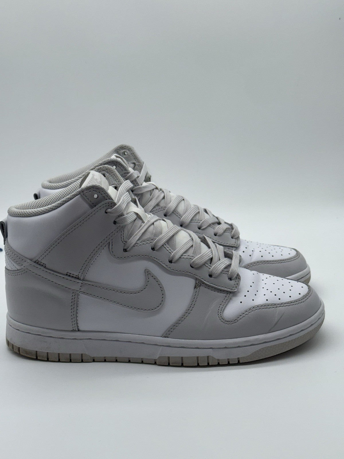 Nike Dunk High Retro White Vast Grey - Size UK 6 (DD1399-100)