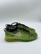 (2015) Nike Flyknit Air Max Voltage Green Volt x Black Retro Trainers UK 7.5