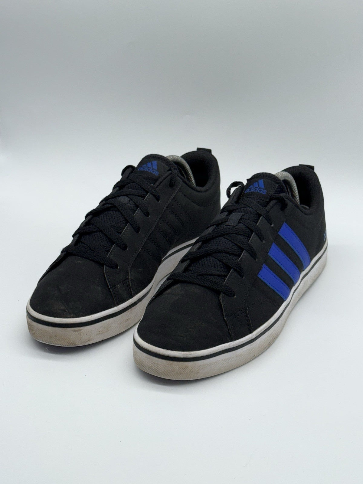 Adidas VS Pace 2.0 HP6004 Black x Royal Blue 3 Stripes UK Size 9