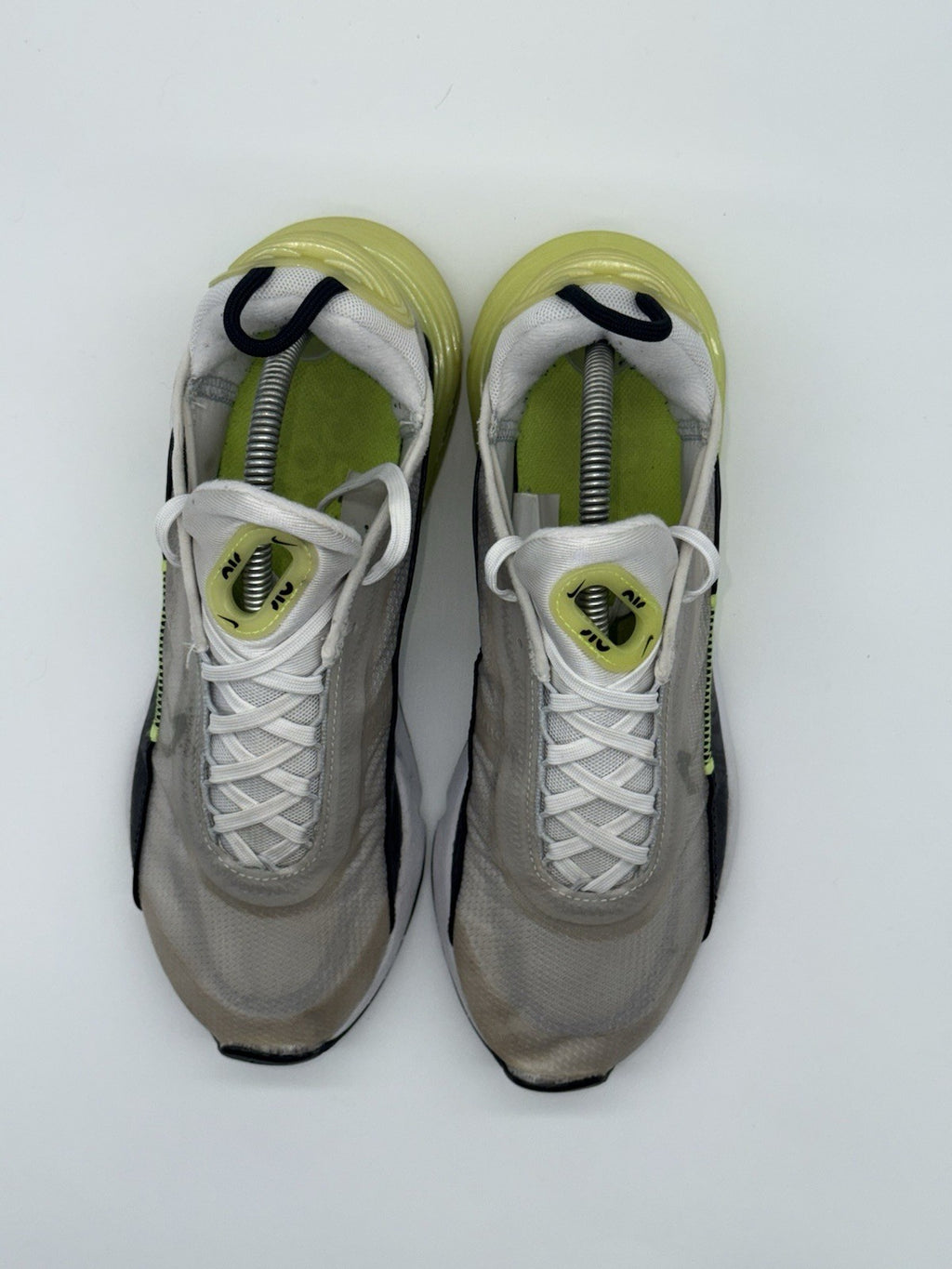Nike Air Max 2090 White Volt Neon Green Cool Grey UK 6 (CZ7555-100)