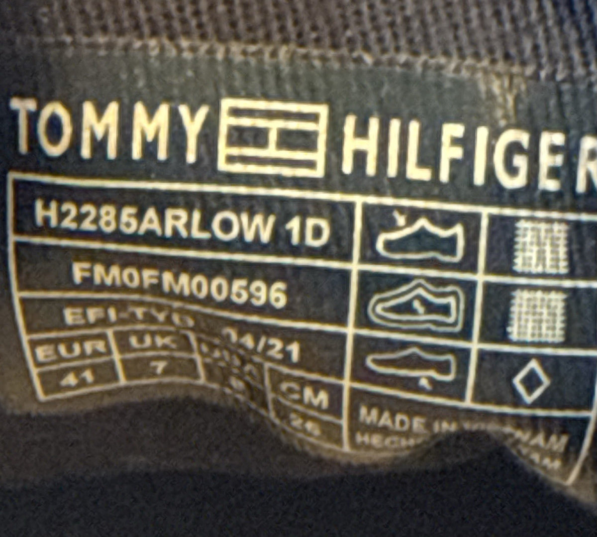 Tommy Hilfiger Harlow 1D Canvas – UK 7