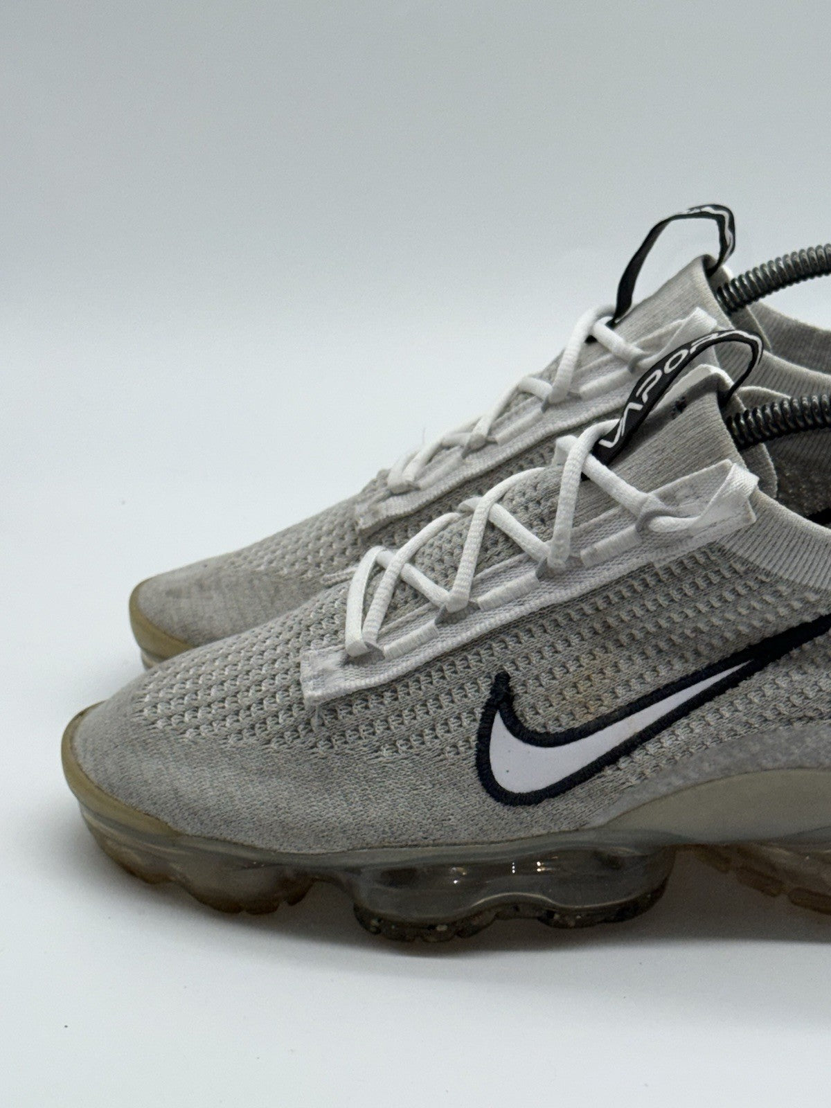 Nike Air VaporMax Flyknit 'Grey x White x Black' (2021) – UK 8