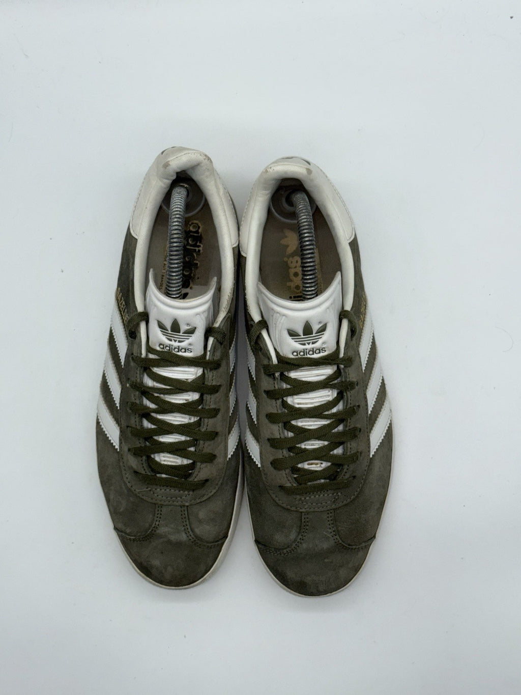Adidas Gazelle Olive Green White Suede Men’s UK 7 (CQ1784)