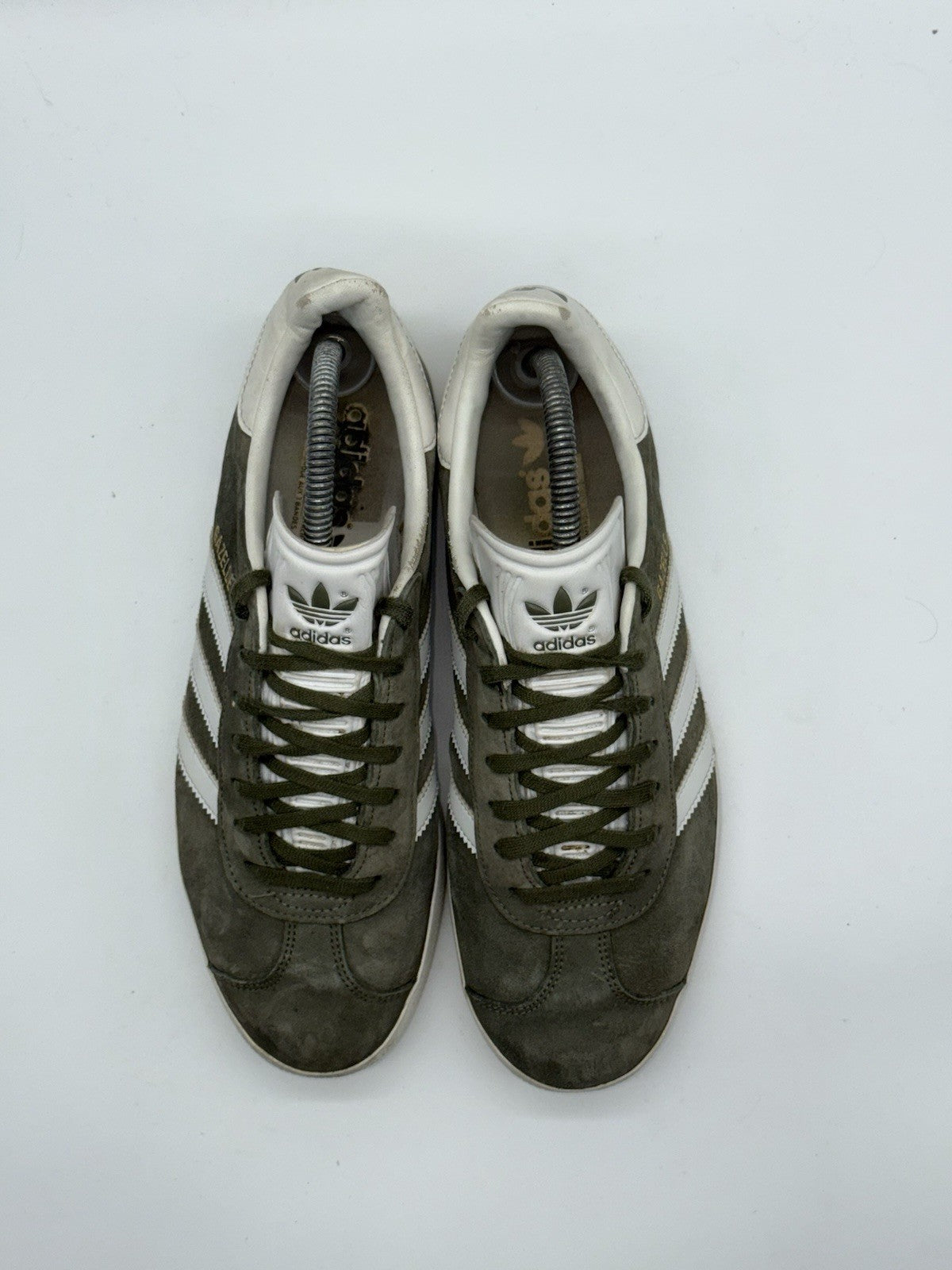 Adidas Gazelle Olive Green White Suede Men’s UK 7 (CQ1784)