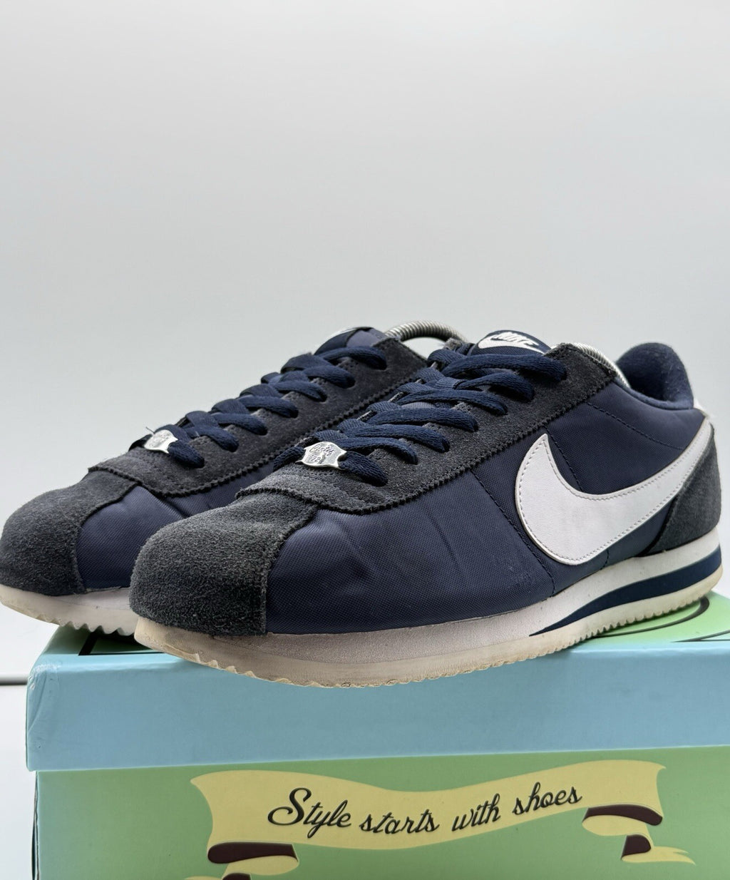 (2018) Nike Cortez Basic Nylon Obsidian Blue UK 10.5 EUR 45.5 (819720-411)