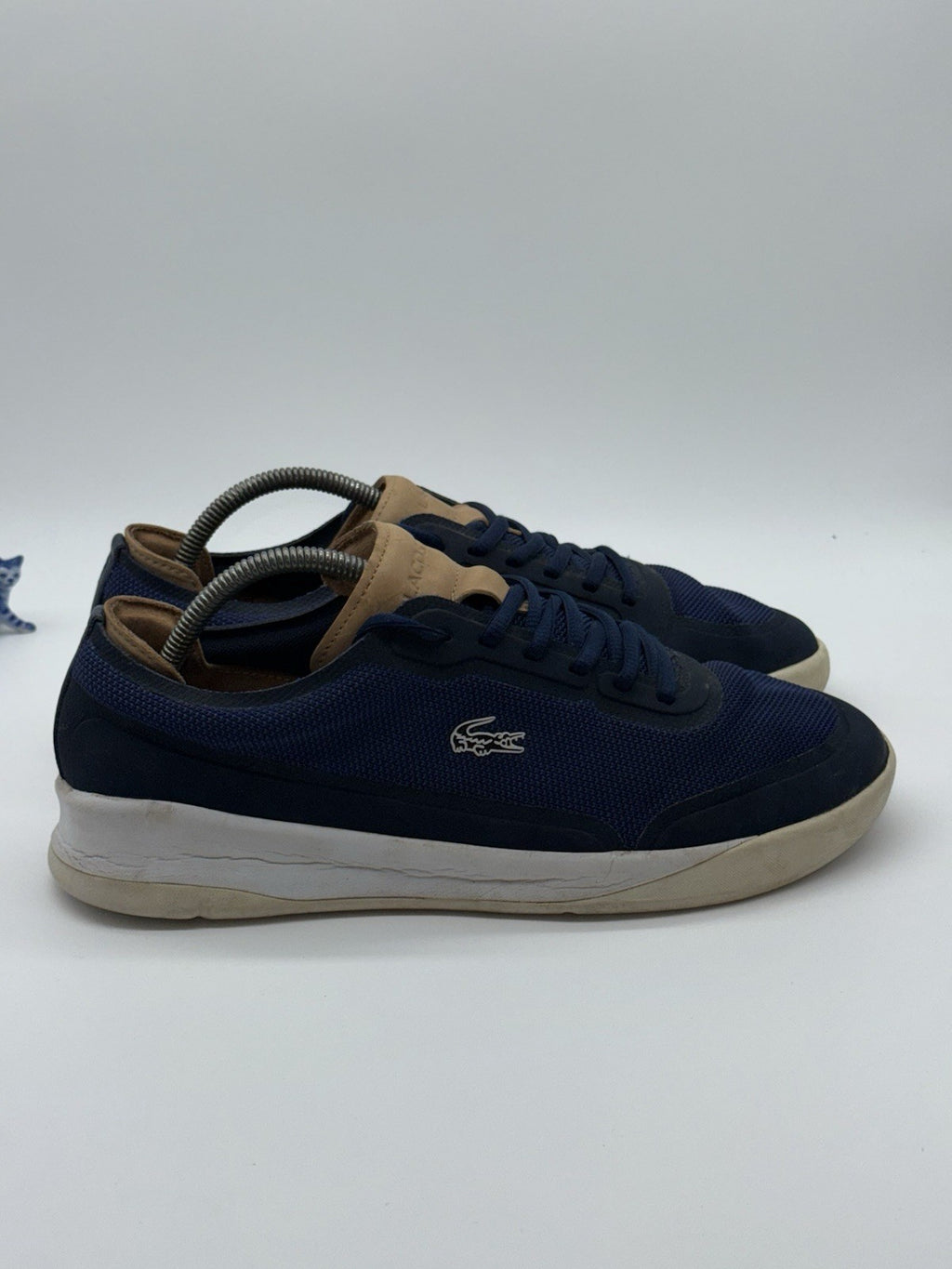 Men’s Lacoste LT Spirit Elite Navy Blue Trainers Size UK 9