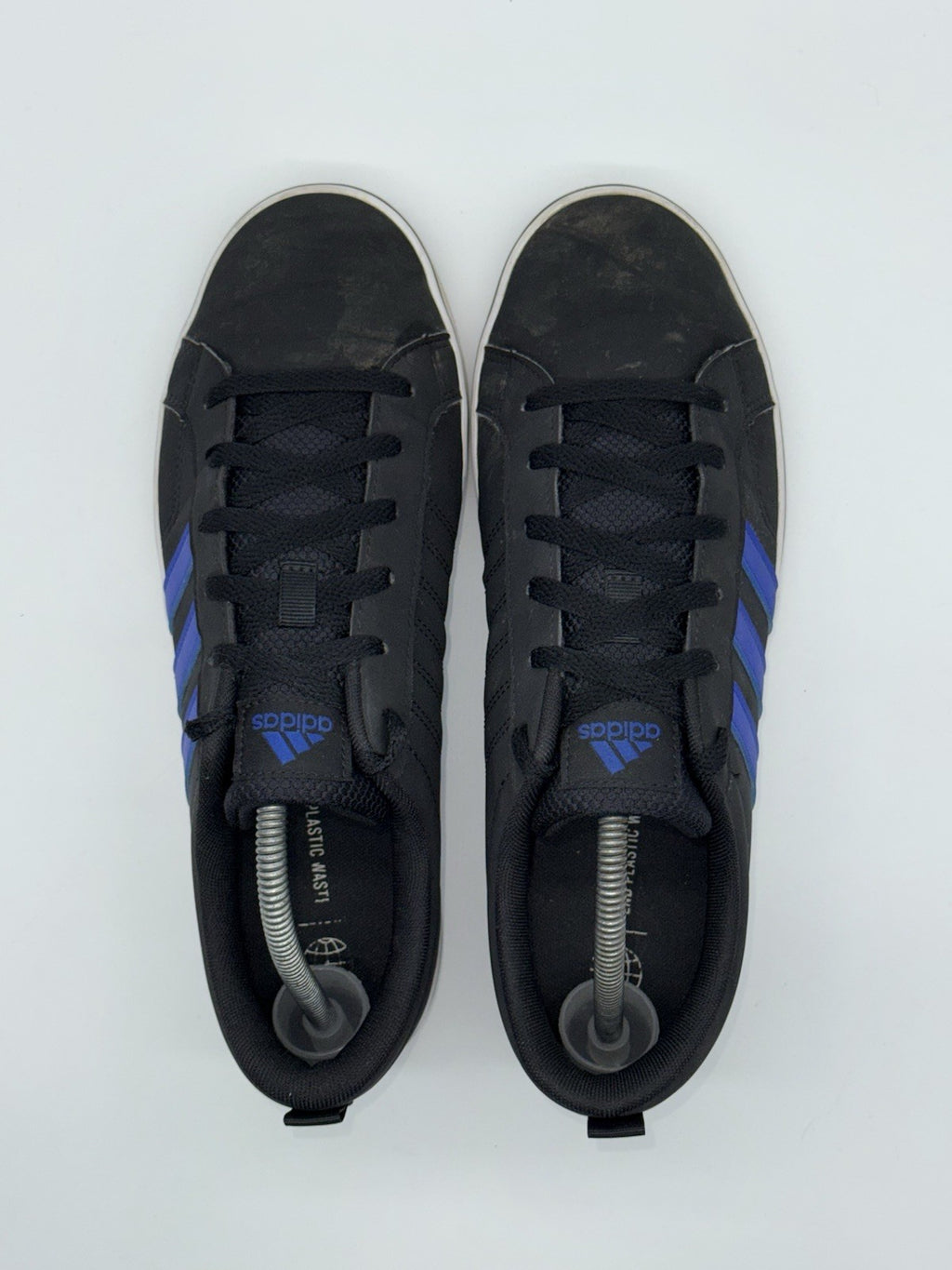 Adidas VS Pace 2.0 HP6004 Black x Royal Blue 3 Stripes UK Size 9
