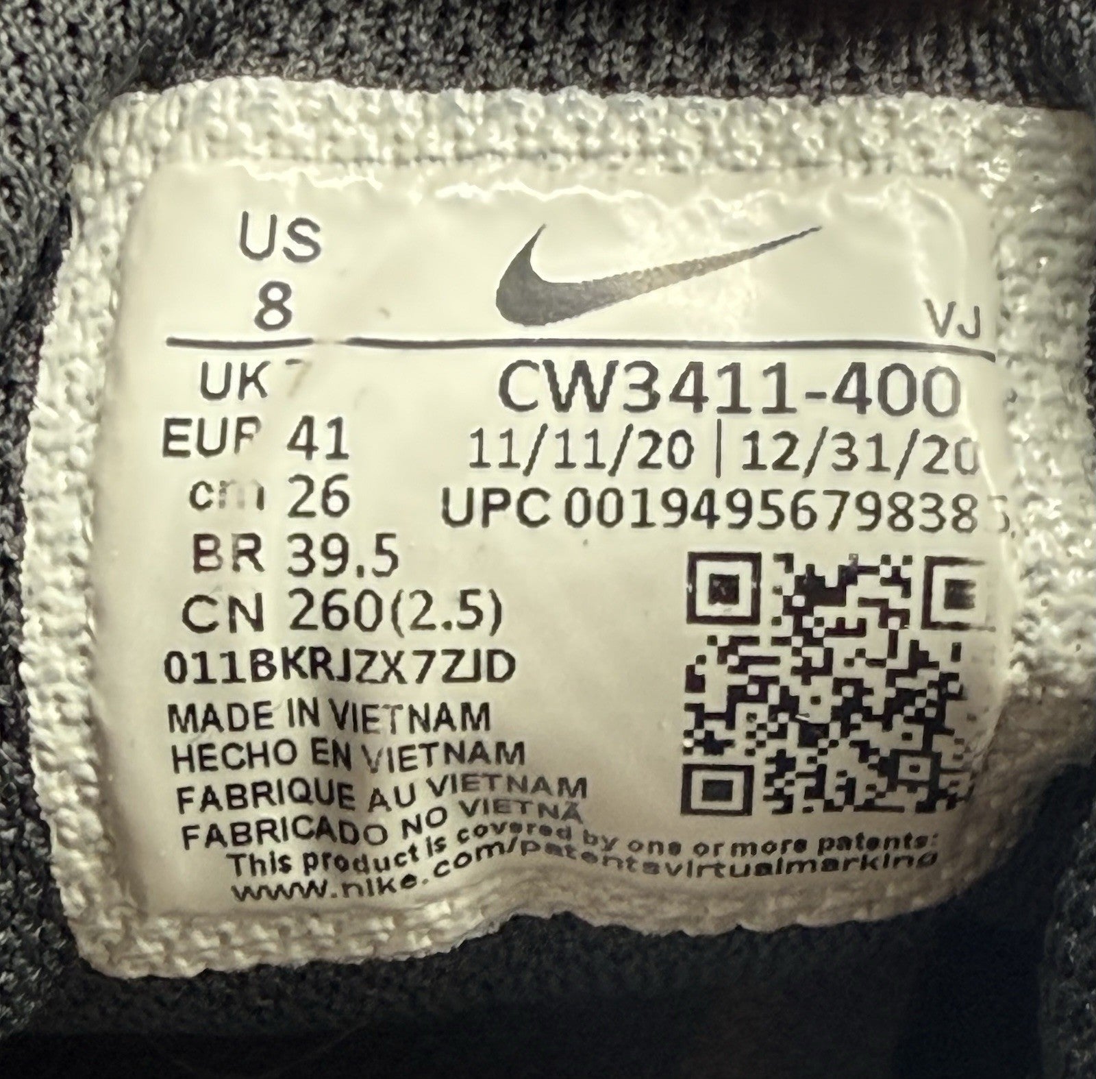 Nike Downshifter 11 'Thunder Blue x Chile Red' UK 7 - (CW3411 400)