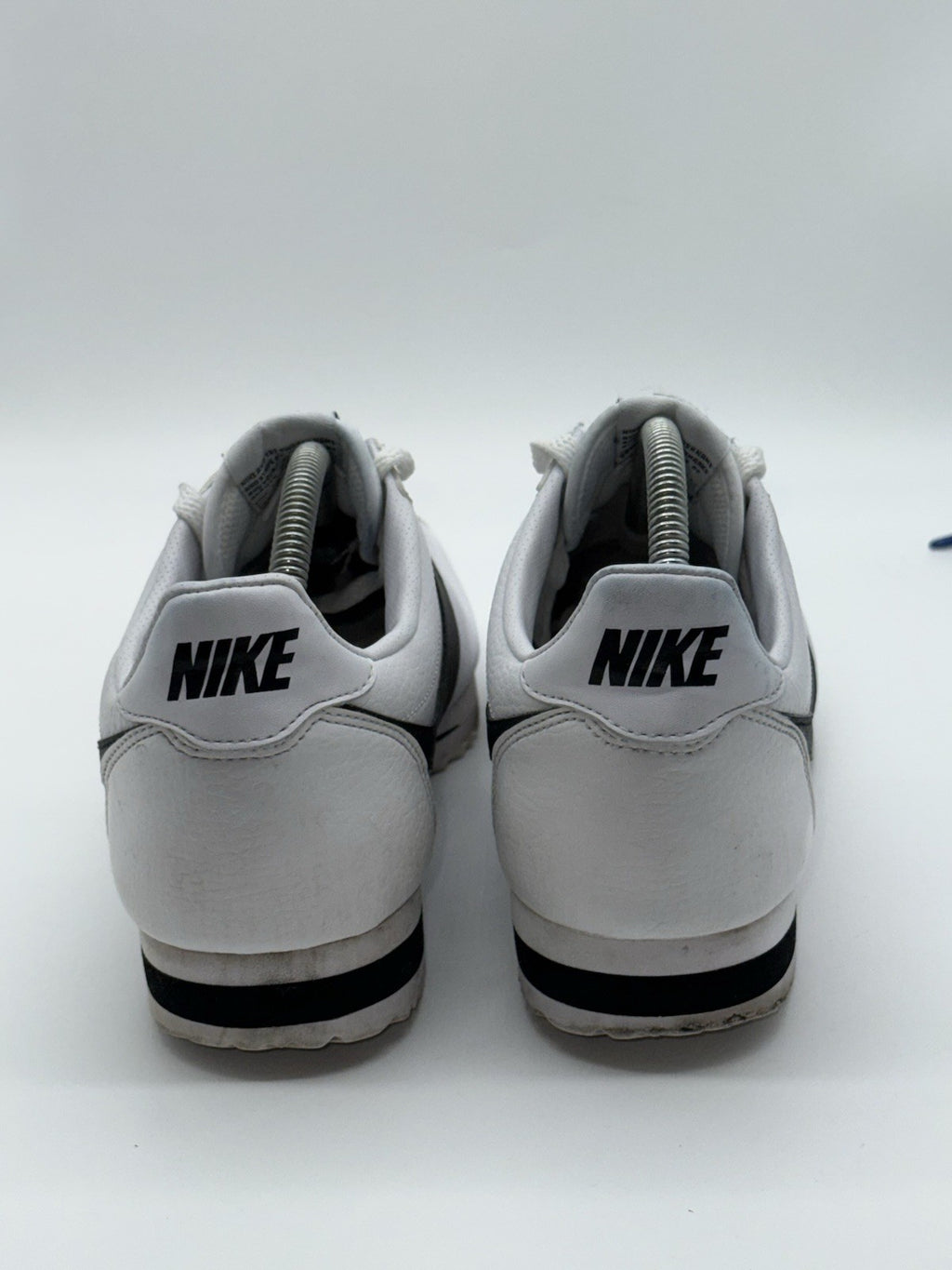 Nike Classic Cortez Leather OG Trainers (2018) White/Black Retro- UK 7.5 EU 42