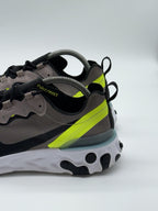 (2019) Nike React Element 55 ‘Pumice Volt Green Black’ Retro Trainers UK 7