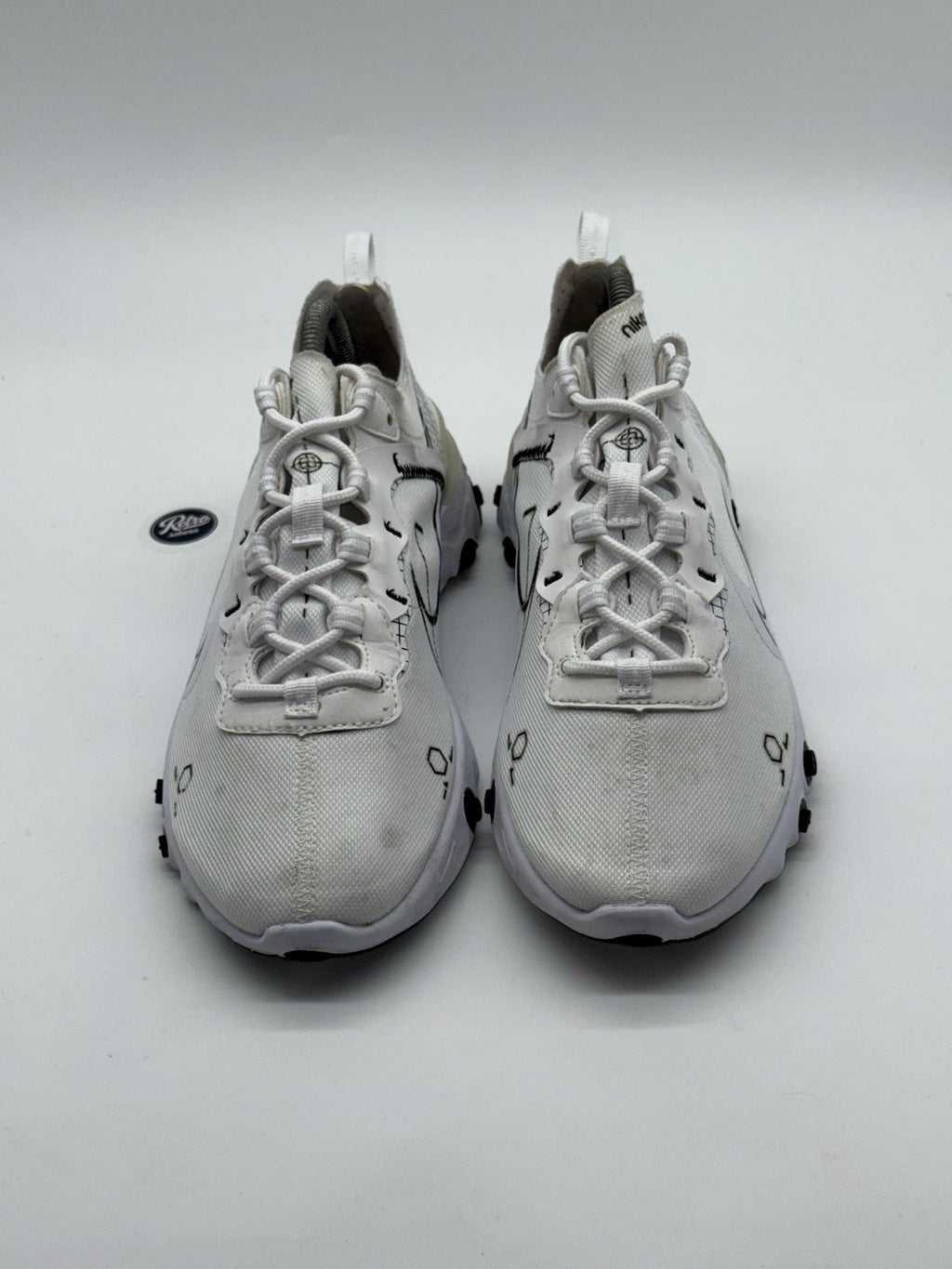 Nike React Element 55 'Schematic' White x Black (2019) – UK 7.5