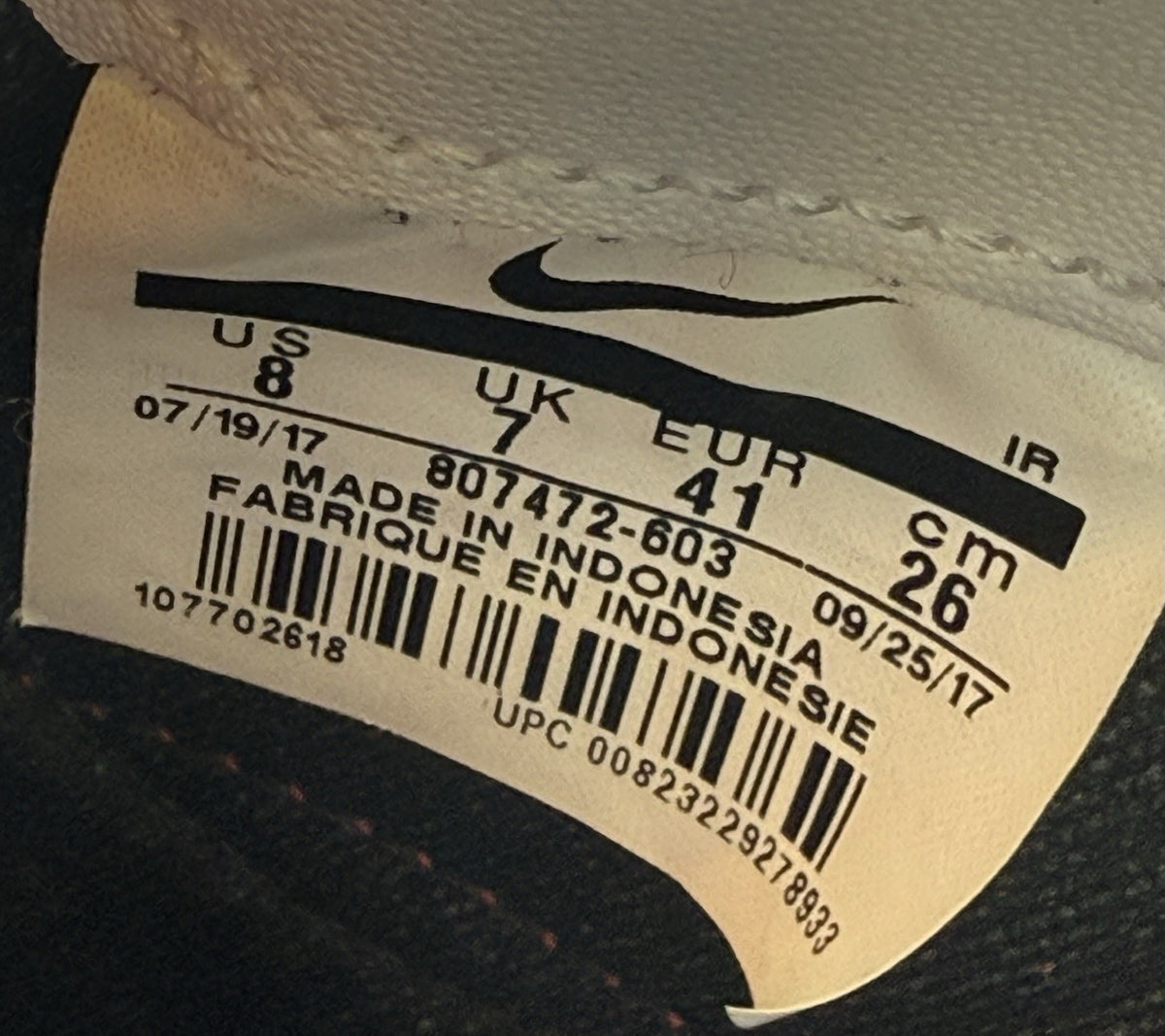 Nike Classic Cortez Nylon 'Red x Navy' (2017) – UK 7