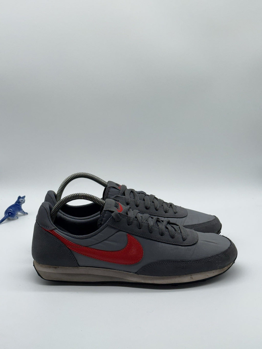 (2013) Nike Elite Vintage Waffle Trainers Grey & Red Men’s Size UK 8