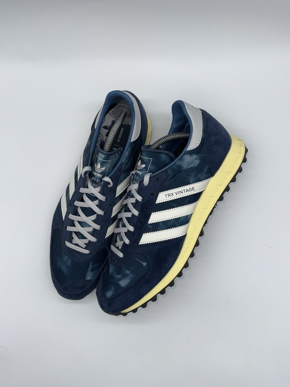 (2022) Adidas Originals TRX Vintage Parley Bleached Crew Navy White Men’s UK 10