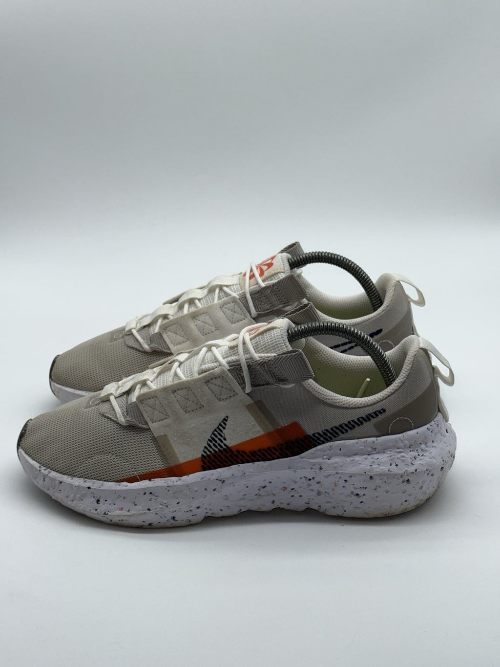 (2022) Nike Crater Impact Cream x Orange Retro Trainers Size UK 8