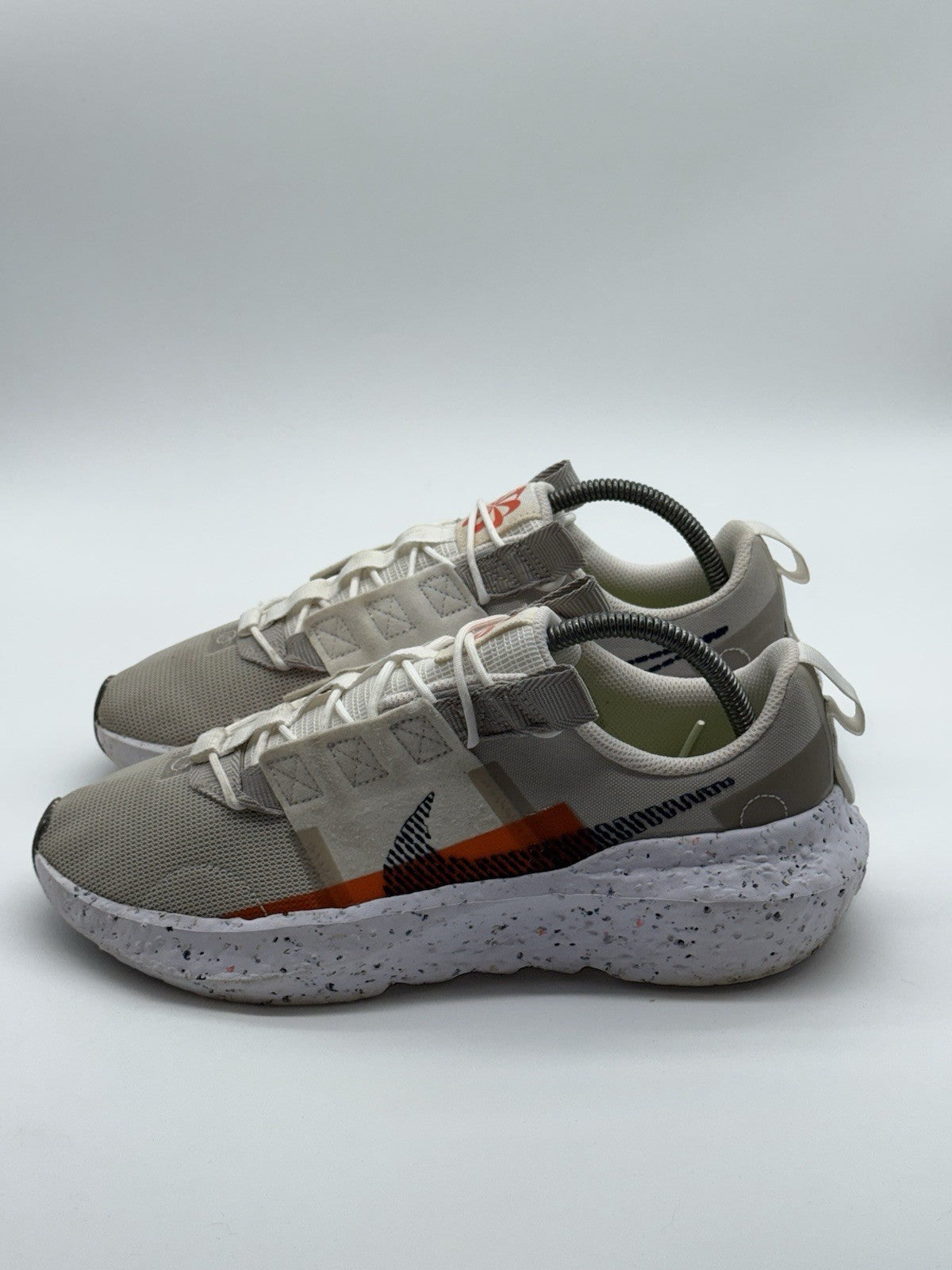 (2022) Nike Crater Impact Cream x Orange Retro Trainers Size UK 8