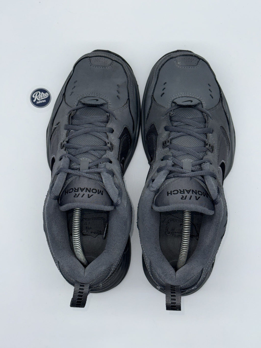 Nike Air Monarch IV 'Dark Grey x Black' (2025) – UK 8