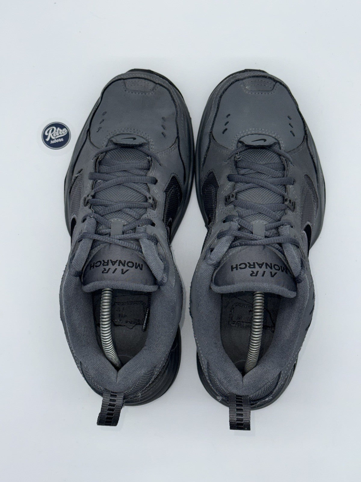 Nike Air Monarch IV 'Dark Grey x Black' (2025) – UK 8