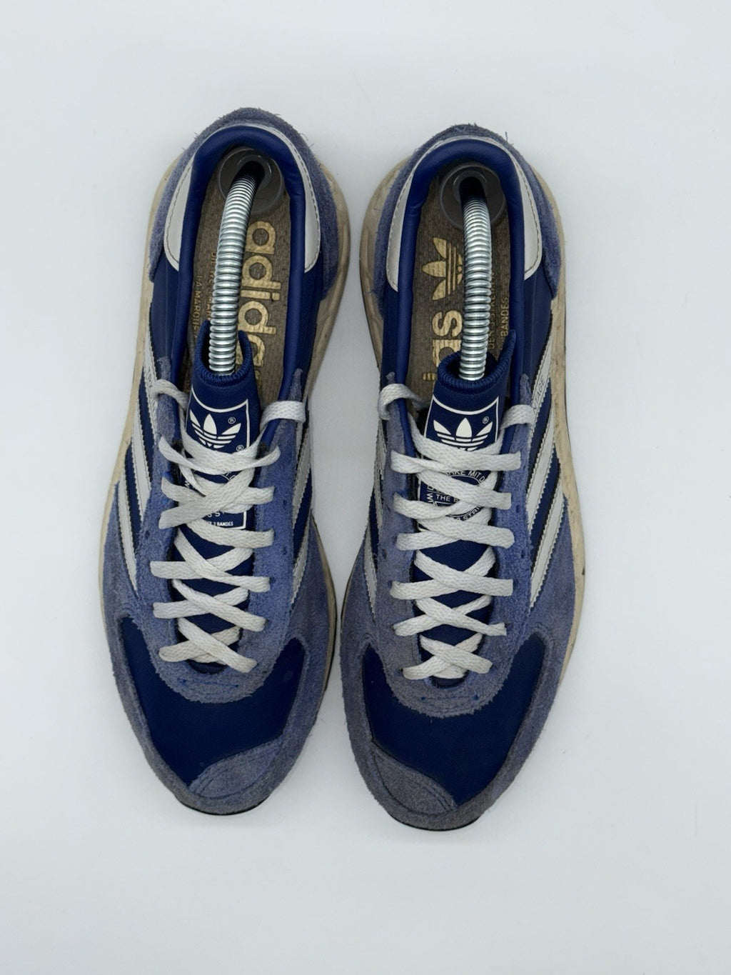 (2022) Adidas Originals TRX Vintage Blue x Cream x White Retro Trainers UK 6