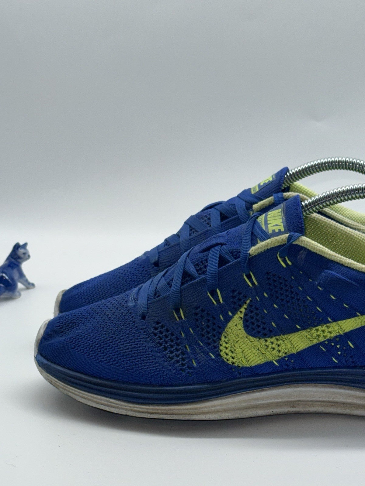 Nike Flyknit Lunar 1 ‘Royal Blue Volt’ Running Shoes UK 6.5 (554887-474)