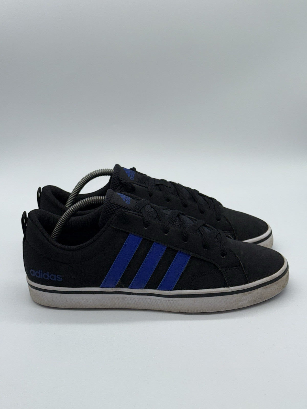 Adidas VS Pace 2.0 HP6004 Black x Royal Blue 3 Stripes UK Size 9