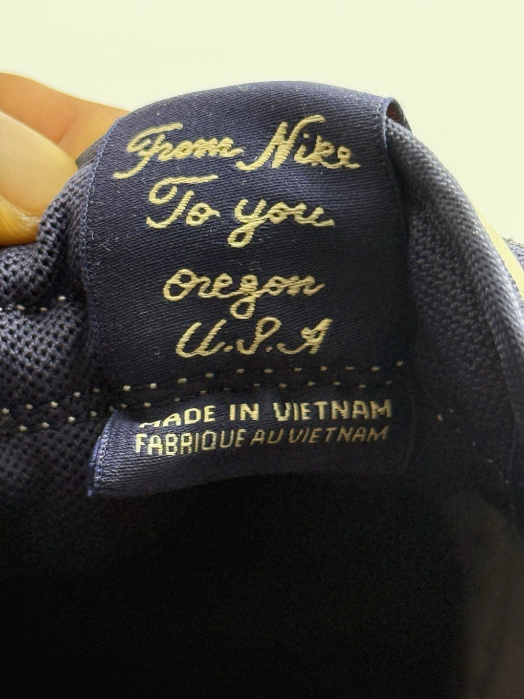 Nike Dunk Low Retro ‘From Nike To You’ Midnight Navy x Sail x Milk - UK 7.5