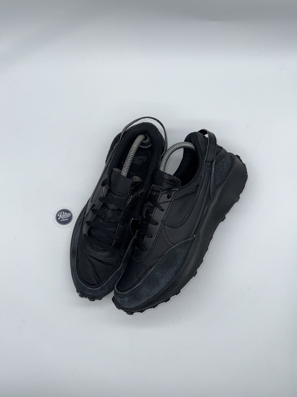 Nike Waffle Debut 'Triple Black' (2022) – UK 7.5