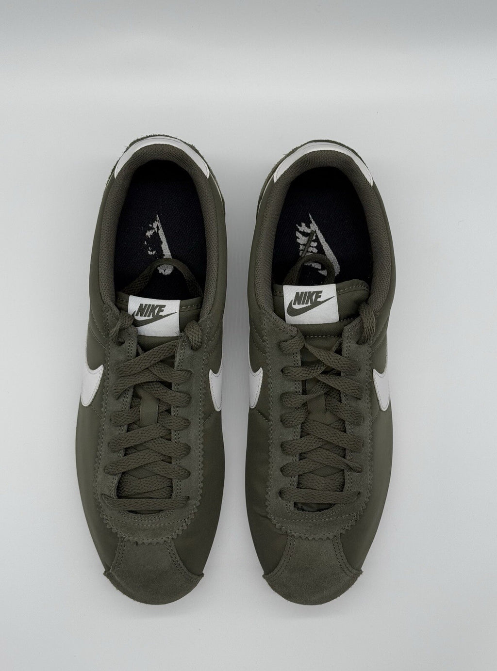 Men’s Nike Classic Cortez Nylon Cargo Khaki & White Size UK 9.5 (807472-300)