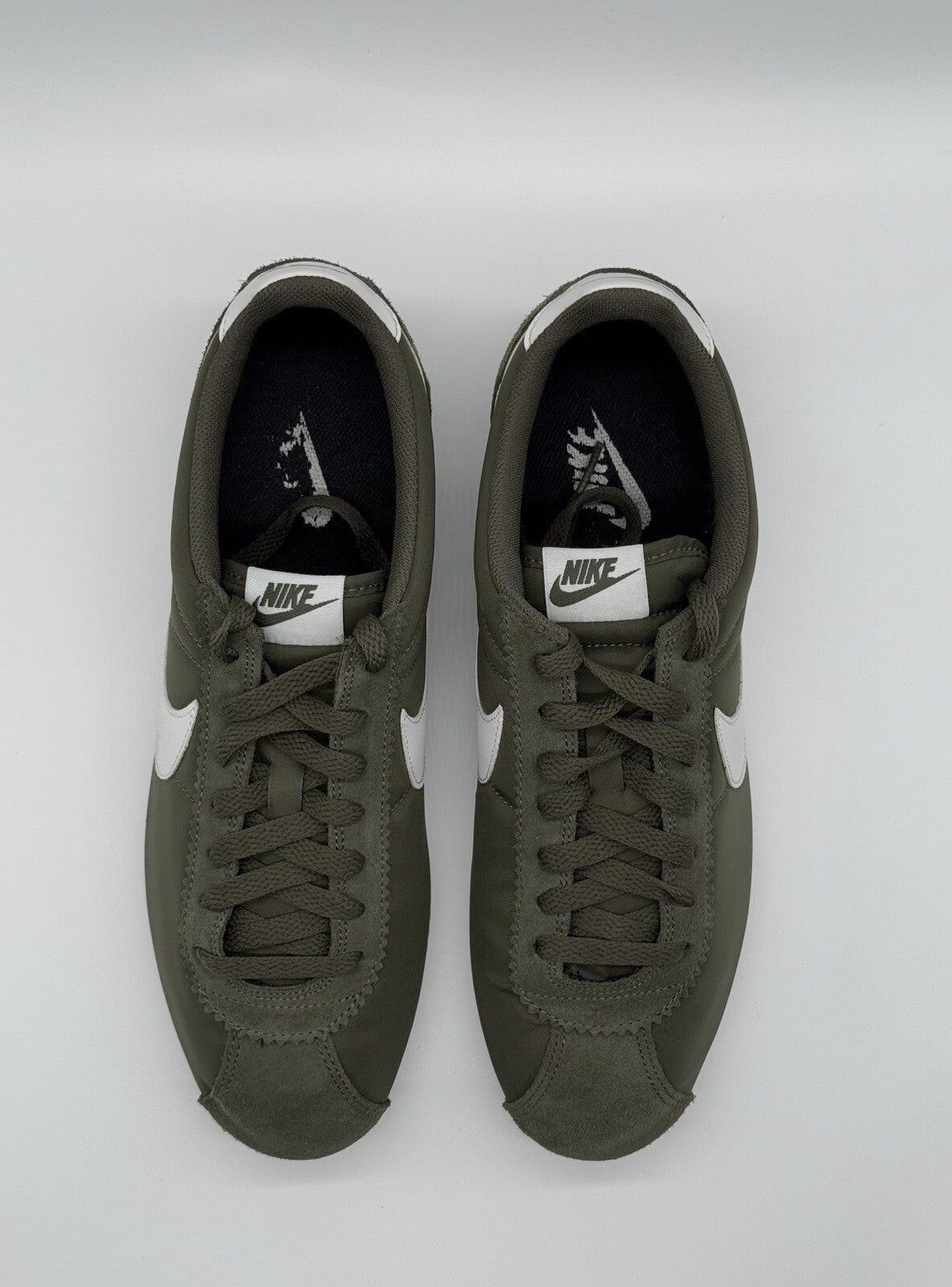 Men’s Nike Classic Cortez Nylon Cargo Khaki & White Size UK 9.5 (807472-300)