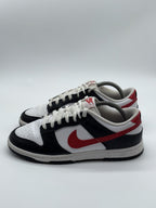 (2022) Nike Dunk Low Retro Red Swoosh Panda Trainers Size UK 7.5