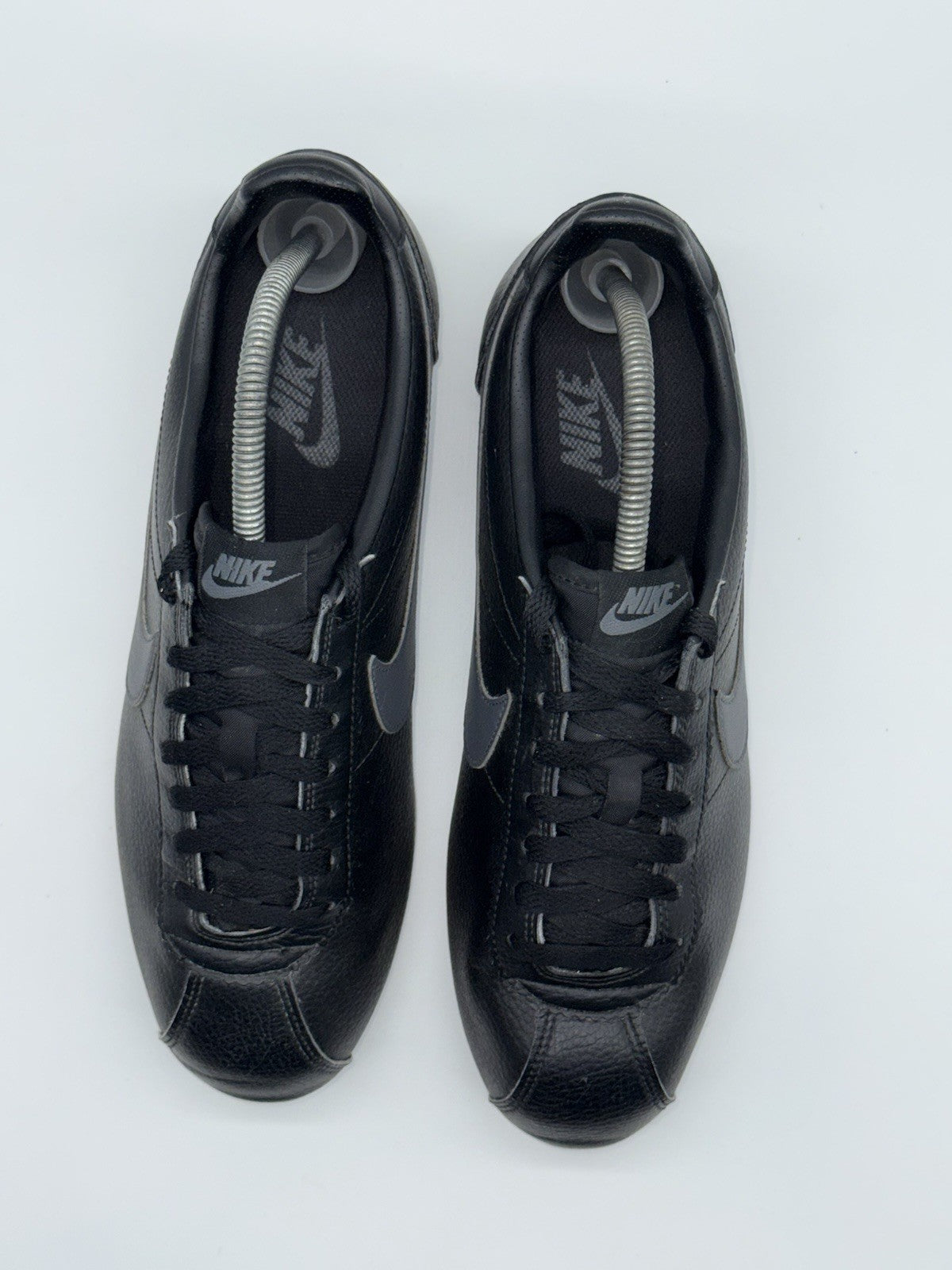 (2016) Nike Classic Cortez Leather Black/Dark Grey-White Men's UK 9