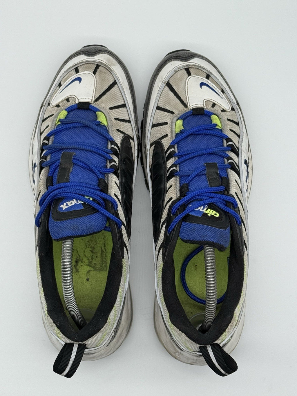 (2019) Nike Air Max 98 Racer Blue Volt White Grey Trainers UK 7 (640744-103)