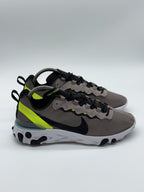 (2019) Nike React Element 55 ‘Pumice Volt Green Black’ Retro Trainers UK 7