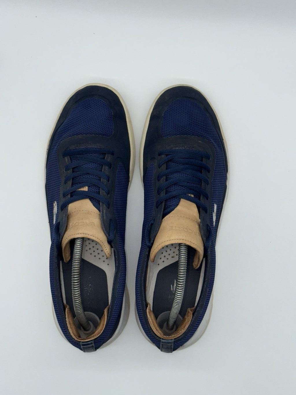 Men’s Lacoste LT Spirit Elite Navy Blue Trainers Size UK 9