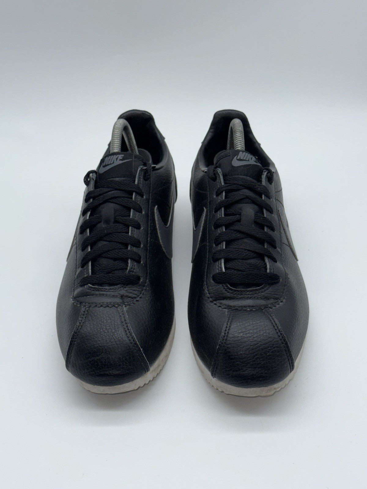 (2016) Nike Classic Cortez Leather Black/Dark Grey-White Men's UK 9