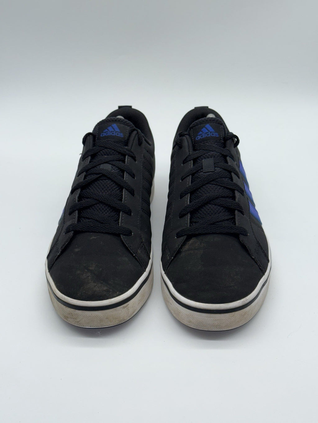 Adidas VS Pace 2.0 HP6004 Black x Royal Blue 3 Stripes UK Size 9