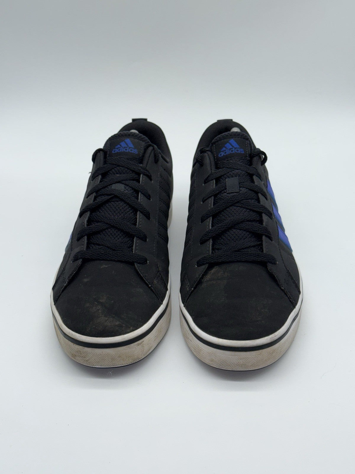 Adidas VS Pace 2.0 HP6004 Black x Royal Blue 3 Stripes UK Size 9
