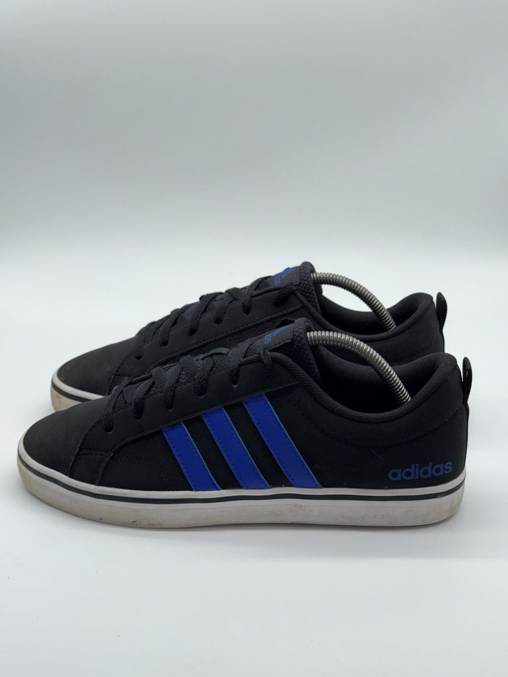Adidas VS Pace 2.0 HP6004 Black x Royal Blue 3 Stripes UK Size 9
