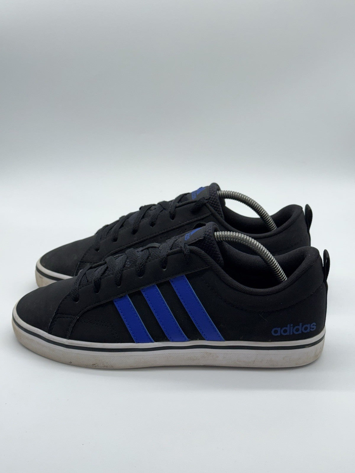 Adidas VS Pace 2.0 HP6004 Black x Royal Blue 3 Stripes UK Size 9