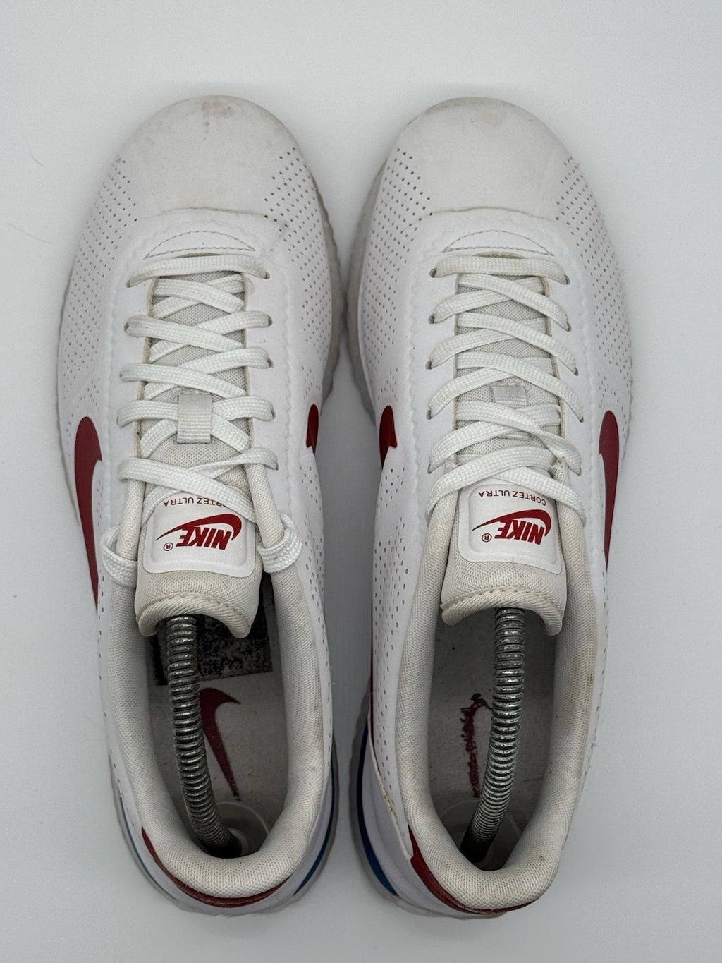 Nike Classic Cortez Ultra Moire OG (845013-100) Forrest Gump White Red Mens UK 7