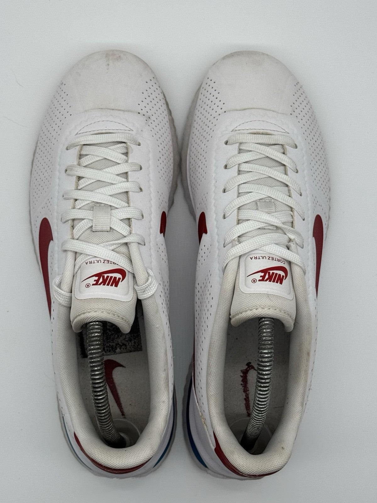 Nike Classic Cortez Ultra Moire OG (845013-100) Forrest Gump White Red Mens UK 7