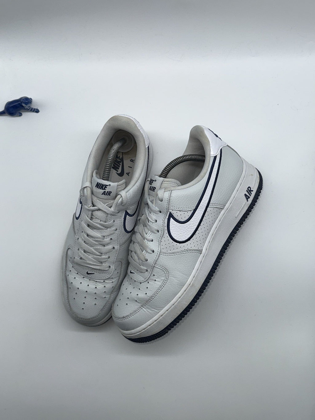 Nike Air Force 1 '07 Grey Photon Dust x Midnight Navy UK 8 (FJ4211-002)