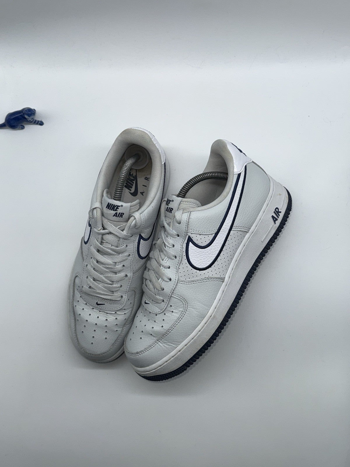 Nike Air Force 1 '07 Grey Photon Dust x Midnight Navy UK 8 (FJ4211-002)