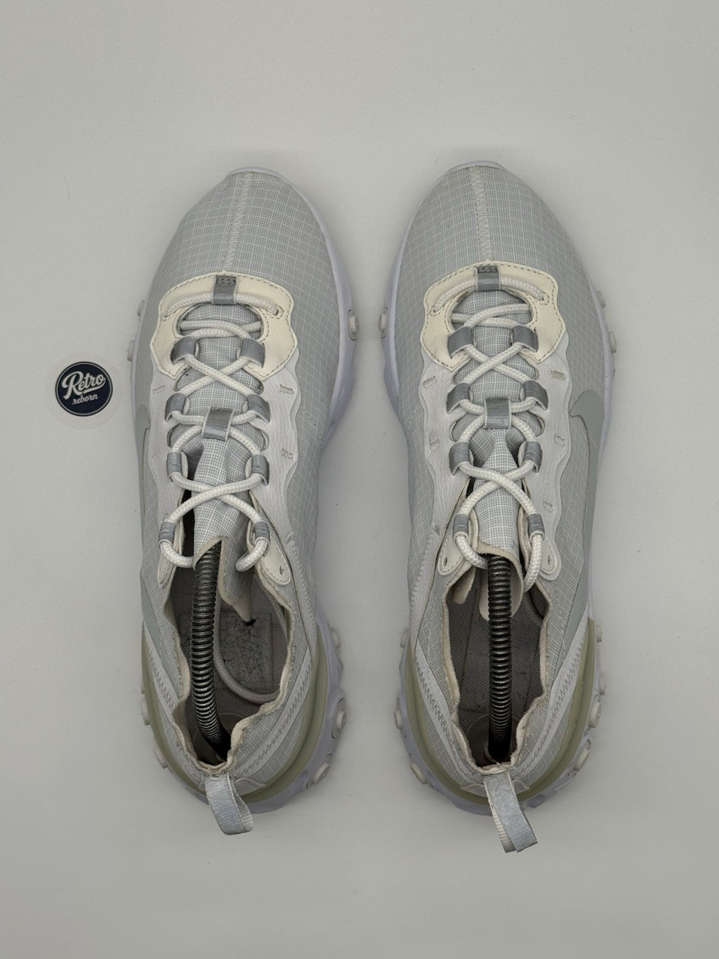 Nike React Element 55 'Pure Platinum x White' (2018) – UK 7.5
