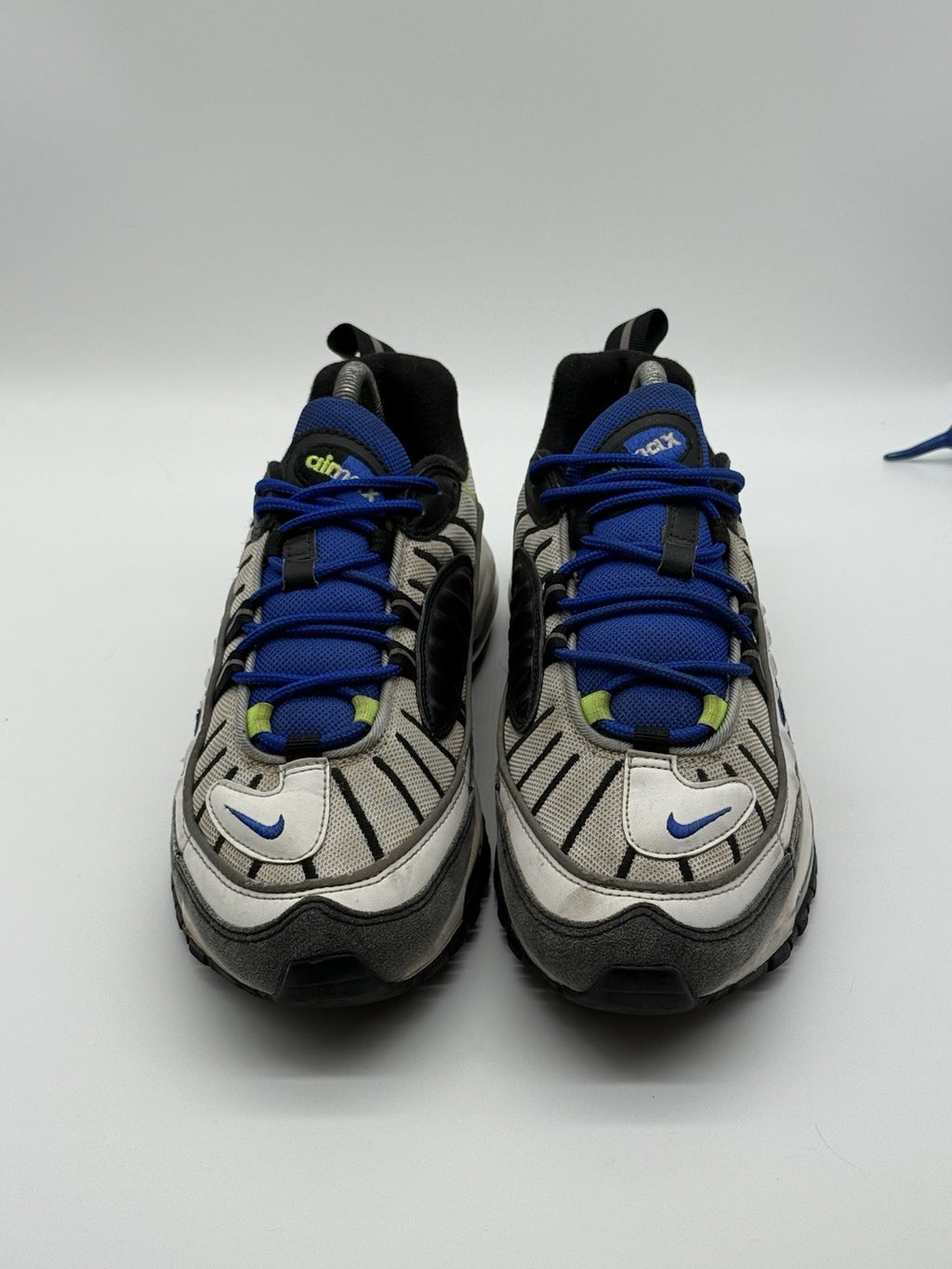 (2019) Nike Air Max 98 Racer Blue Volt White Grey Trainers UK 7 (640744-103)