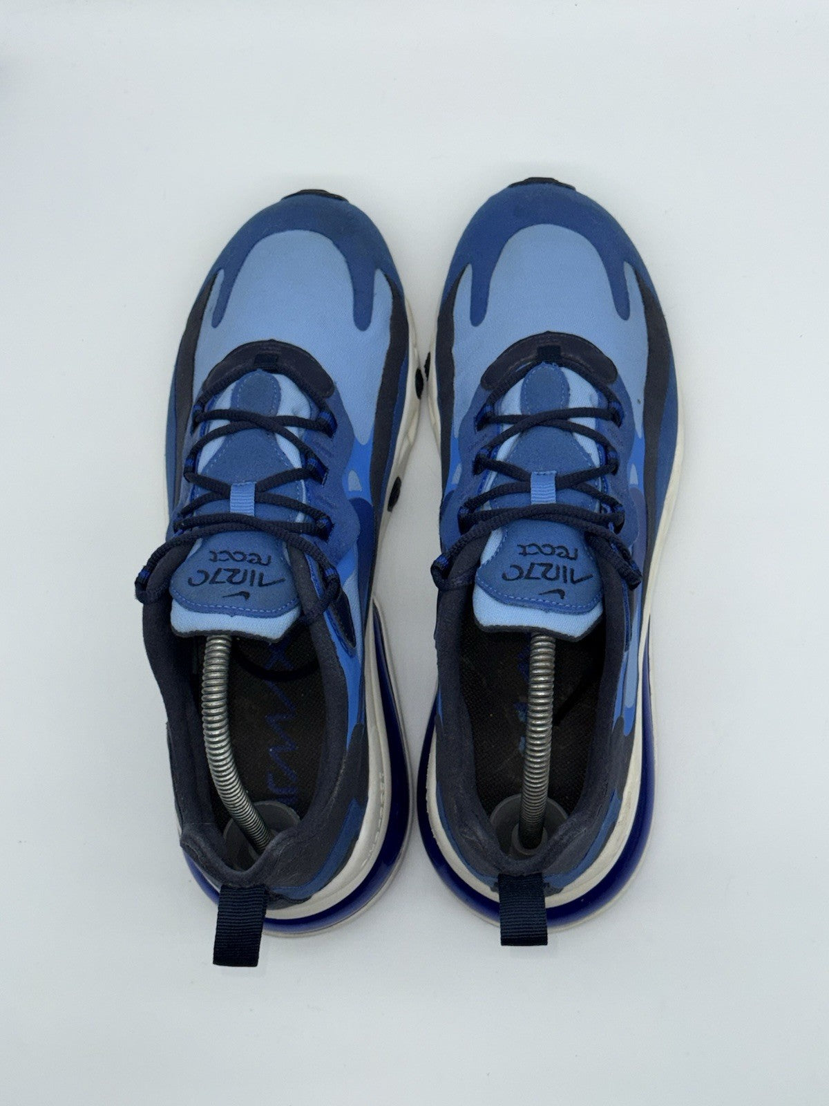 Nike Air Max 270 React Triple Blue x White Mens Size UK 7.5 (CI3866-400)