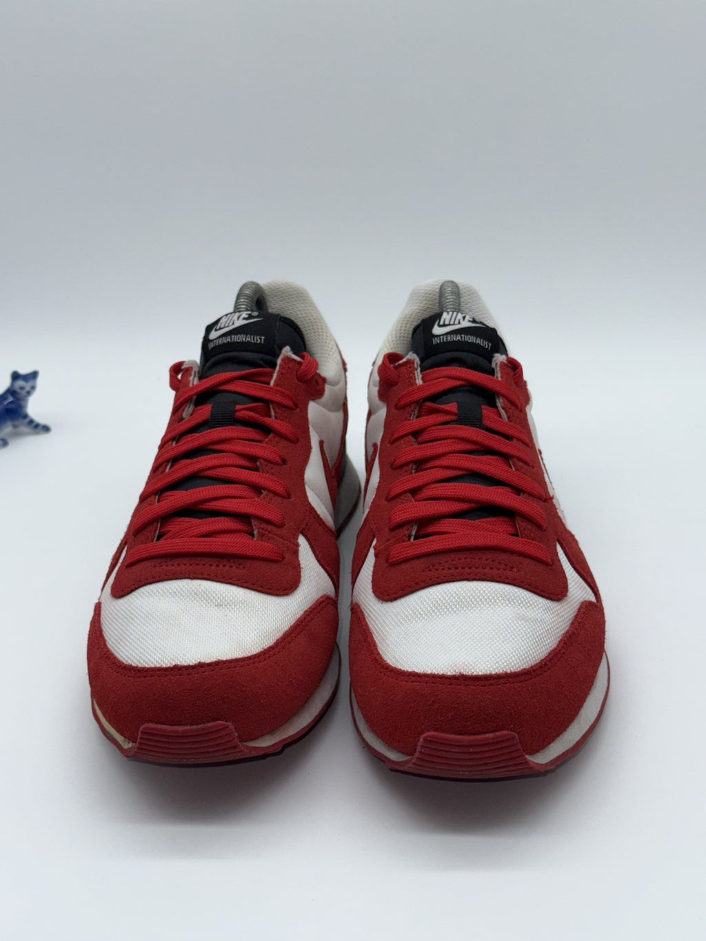 Nike ID Retro Internationalist Custom Trainers Red x White x Black UK 7.5